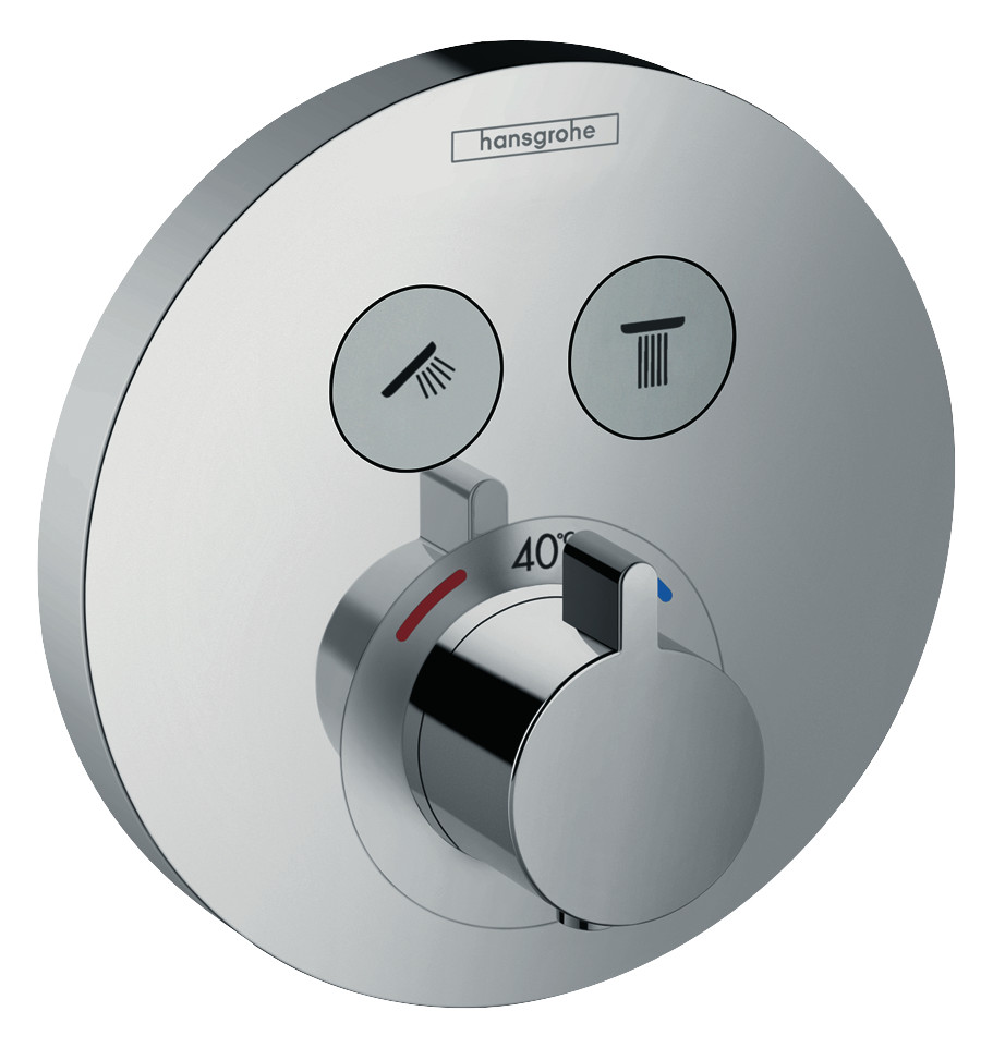 hansgrohe Fertigmontageset ShowerSelect S UP-Thermostat, 2 Verbraucher, chrom