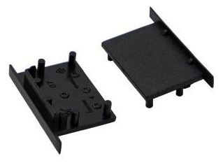 Endkappe sw Kst L44,4mm B24mm H12,5mm Endkappe sw Kst L44,4mm B24mm H12,5mm