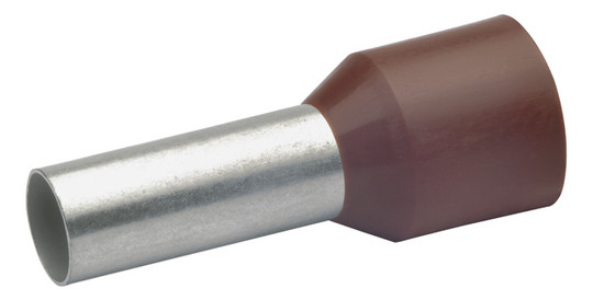 Aderendhülse 10qmm 12mm isol PP br Cu Polypropylen (PP) verzinnt