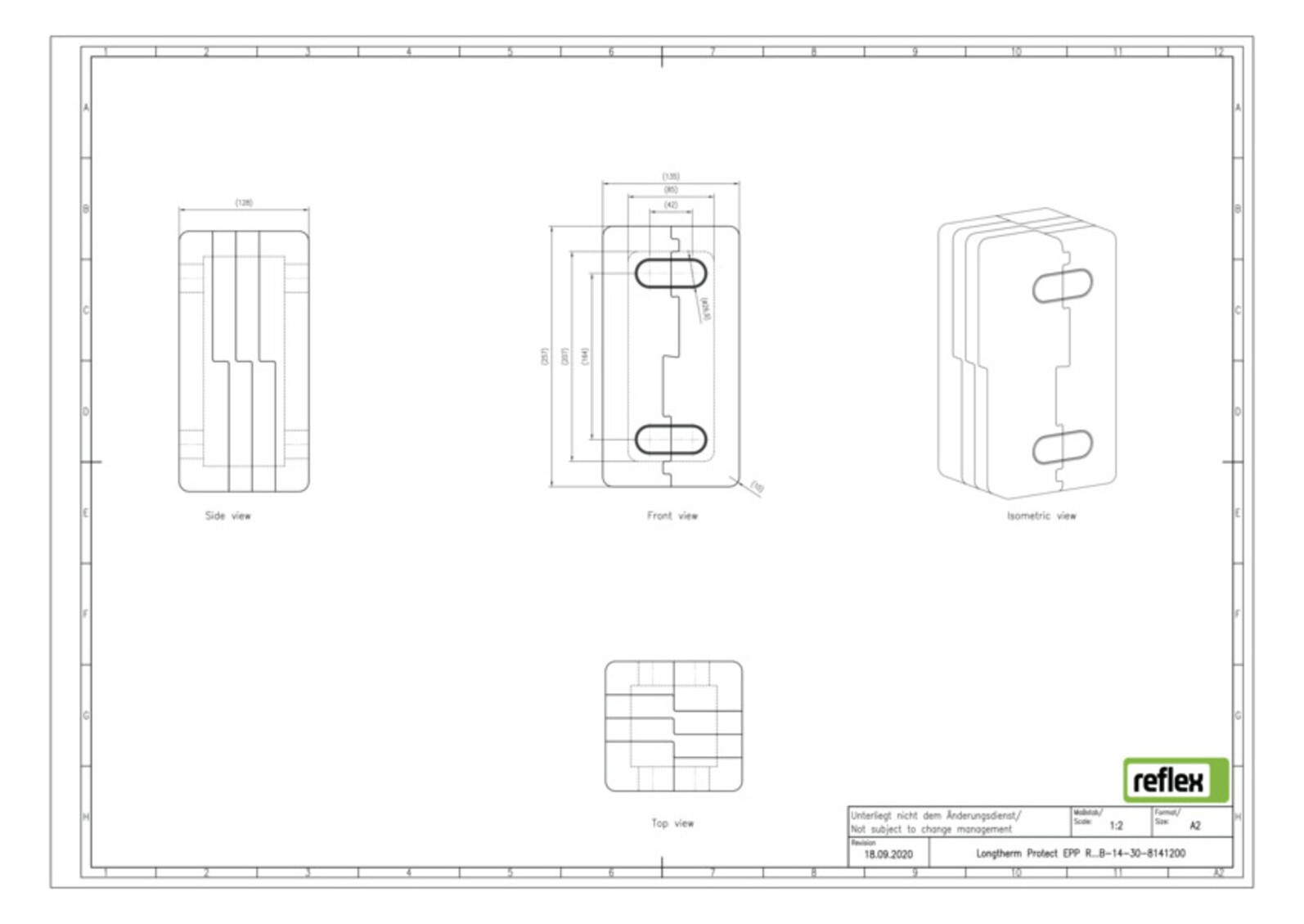 Reflex Wärmedämmung Longtherm Protect R_B-14-30, 25mm, EPP, schwarz Reflex Wärmedämmung Longtherm Protect R_B-14-30, 25mm, EPP, schwarz