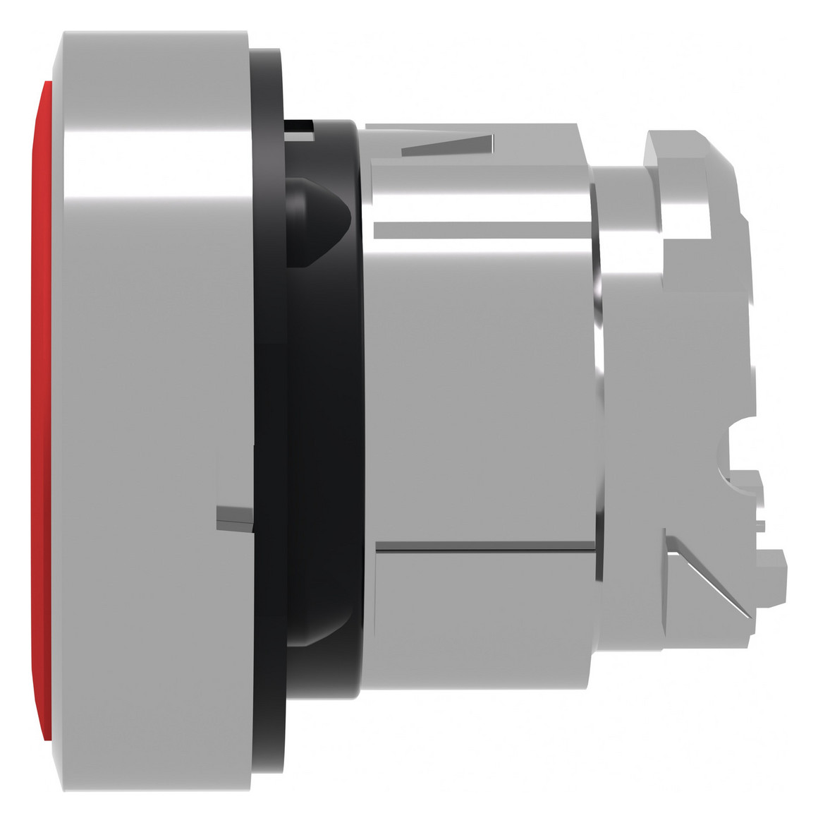 Drucktaster Front 1f rt Ø22,5mm rnd IP66 Tastend