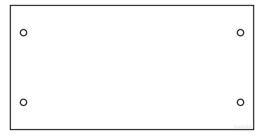 EM PVC-Bodenplatte X0 (f. Kästen 9466423 