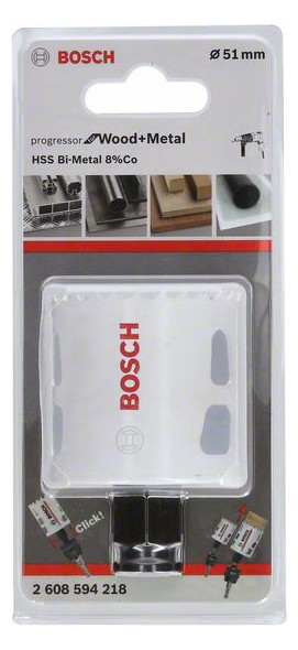 Lochsäge Ø51mm T44mm Steckachse Holz Geeignet für Holz