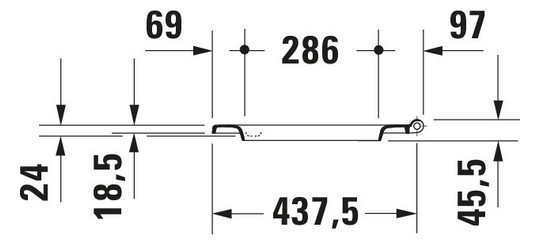 Duravit WC-Sitz Me by Starck Scharniere Edelstahl, mit Absenkautomatik, abnehmbar, weiß