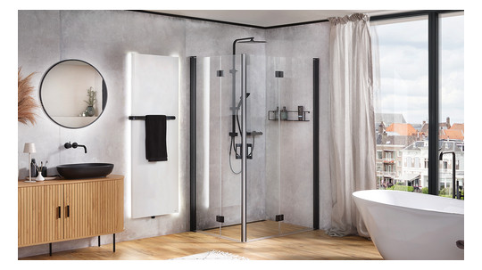 Bemm Planheizwand Plawa Softline 1500 x 600 mm, weißperlmetallic, pulverbeschichtet, Anschluss für E-Heizstab