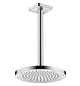 hansgrohe Kopfbrause EcoSmart plus Axor Decken- oder Wandmontage, 245mm, 1jet, chrom