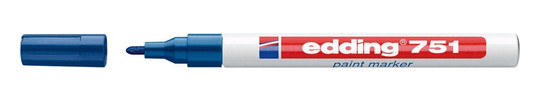edding-Lackmarker 751, blau - 1-2mm