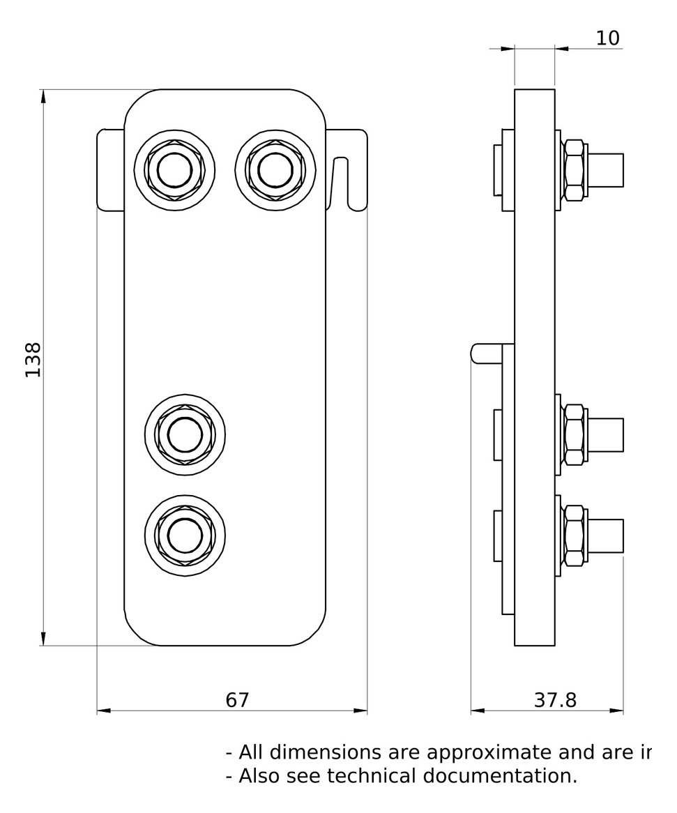 Sammelschienenverbinder 1p 1600A