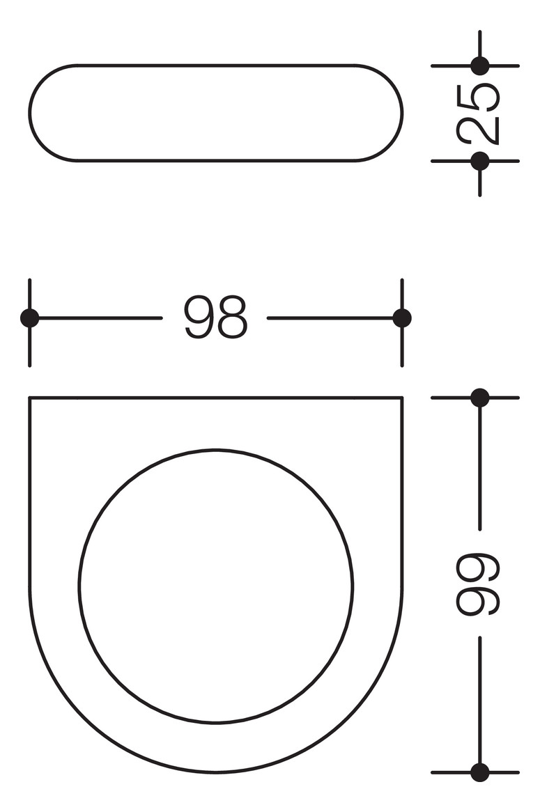 HEWI Halter 477 lichtgrau