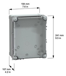 Leergehäuse Kst IP66 B241xH291xT107mm ET100mm geschl