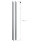 Profil 2000x45x45mm Metall gr RAL7035