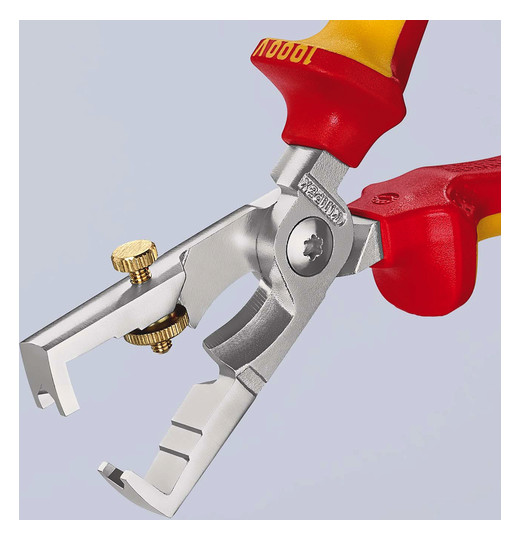 Abisolierzange isol VDE m.Drahtschneid Mit Drahtschneider Kerbtiefe einst 2Komp