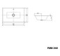 Kaldewei Unterbau-Waschtisch PURO 3161, 90 x 38,5 cm, cool grey 90 Perl-Effekt, mit Überlauf, ohne Hahnloch