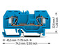 Reihenklemme 0,2-6qmm Serie 282 1Etage 2kl bl 41A Hutschiene TH35