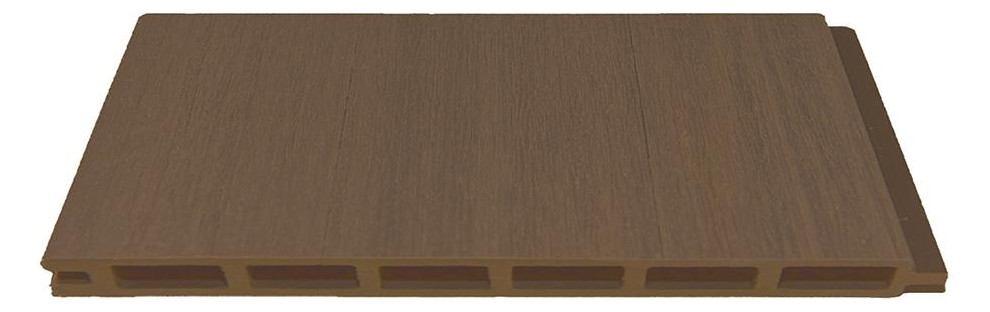 Bild ELZE-Serie Zaunlamelle BREIT 20 x 280 x 1790 mm TEAK co-extrudiert WPC-Steckzaun - n.a.-0