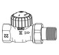 Heimeier Thermostat-Ventilunterteil V-exact II Rp 3/4 x R 3/4, Durchgang, verkürzt, Messing