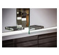 EMCO Unterputz-Lichtspiegelschrank prestige 2 815x666mm, aluminium, breite Tür rechts, ohne lightsystem