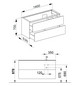 KEUCO Waschtischunterschrank Edition 11 Planning 140x70x53,5cm, 2 Frontauszüge, rechts, Furnier Eiche Hell