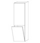 SA Hochschrank A: rechts 2morrow (L2272R) 1615x450x350