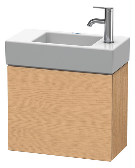 Duravit Waschtisch-Unterschrank L-Cube 48x24x40cm, wandhängend, Tür rechts, eiche natur