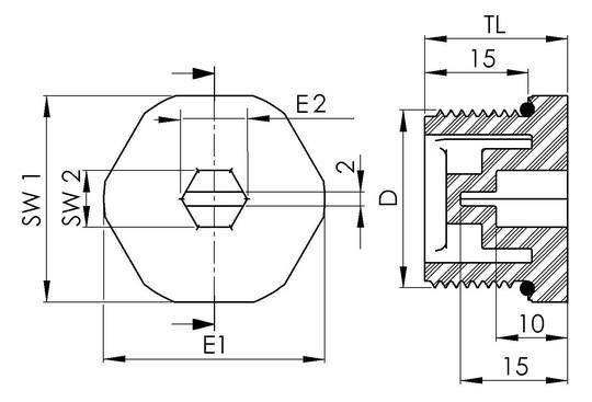 WISKA Verschlussschraube M20    EVSGS 20 