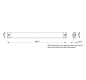 Schrank-Frontplatte 1HE B500xH50mm ST pulverbesch