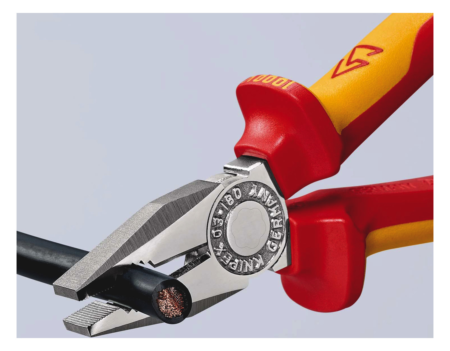 Kombizange 180mm vorst.Schneide 1000V Schutzisoliert 1000V 2Komp VDE