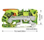 Schutzleiter-Reihenklemme 0,5-10qmm gn/ge 1Etage Hutschiene TH35