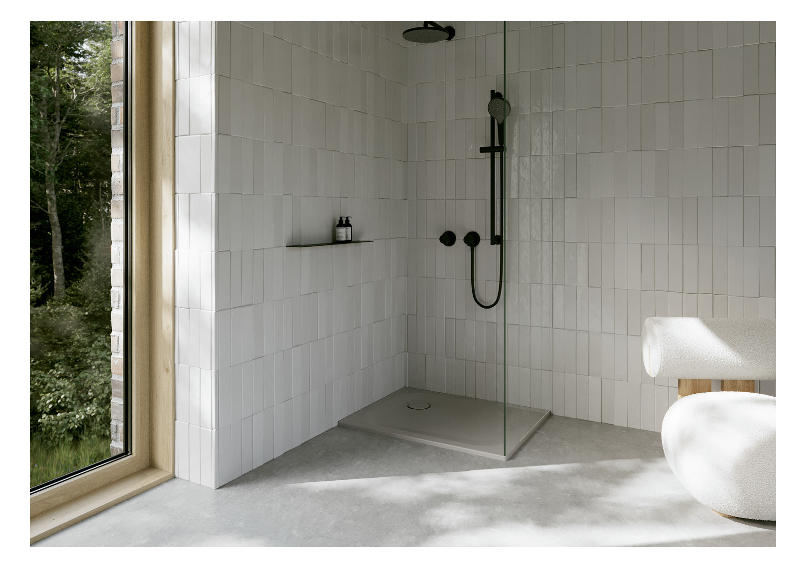 Duschwanne BetteUltra 8750 90x80x2,5cm, Glasur, Mini-Wannenträger, silver