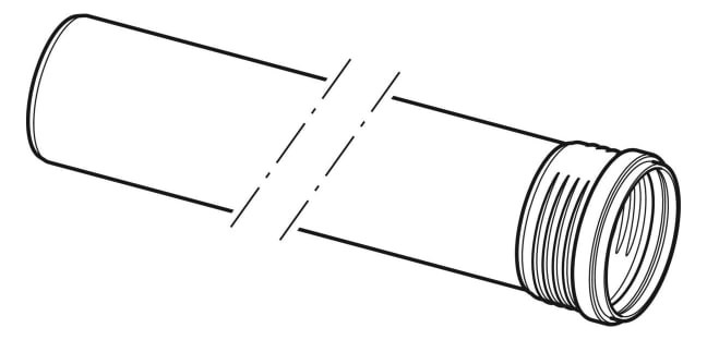 Geberit Rohr Silent PP DN 40, 1500 mm, mit Muffe, schalloptimiert