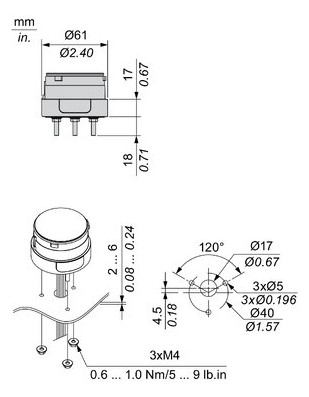 Signalsäulenelement Fuß Kst sw