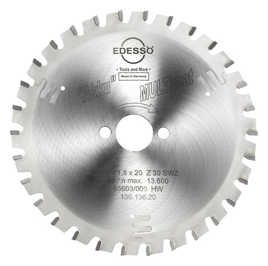 EDESSÖ-HW-Kreissägeblatt Akku - 136x1,8x20mm,...