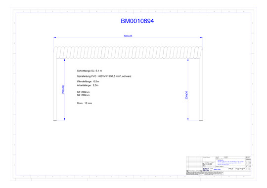 Bachmann Spiralleitung H05VV-F BM0010694 