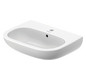 Duravit Waschtisch D-Code 60 x 46 cm, mit Hahnloch, Überlauf, Hahnlochbank, weiß