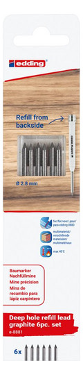 edding-Minen.Set für 8880 - graphit (6 Stück)