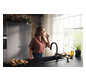 hansgrohe Spültisch-Einhebelmischer Aqittura M91 mit Ausziehauslauf, 1jet, Starter Set, mattschwarz