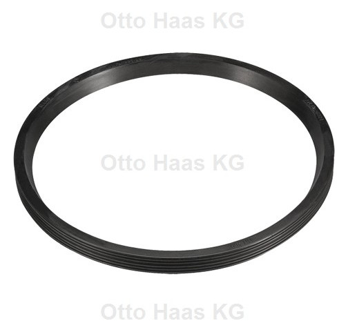 HAAS Lippendichtring DN 125, Gummi, schwarz, für HT-Rohre