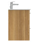 Ideal-Standard Möbelwaschtisch-Paket i.life A 64x46x64,5cm, 1 Hahnloch, Griff Chrom gebürstet, Eiche natur
