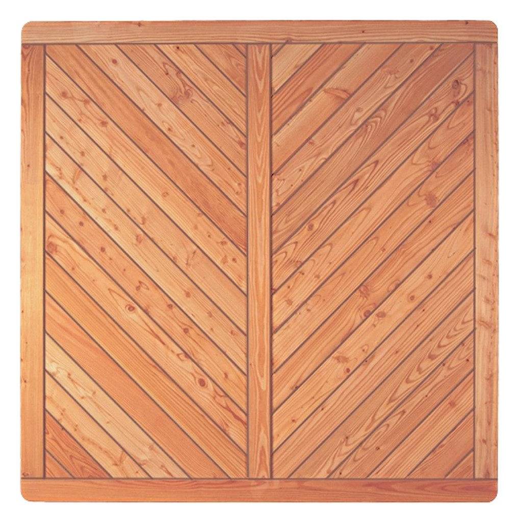 Bild SKAGEN-Serie Lärche 180 x 180 cm Rahmen 44/88 mm, Profilbretter 18/125 mm - n.a.-0
