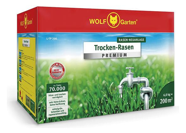 Bild Trockenrasen Premium L-TP 200 6 kg - WOLF GARTEN-0
