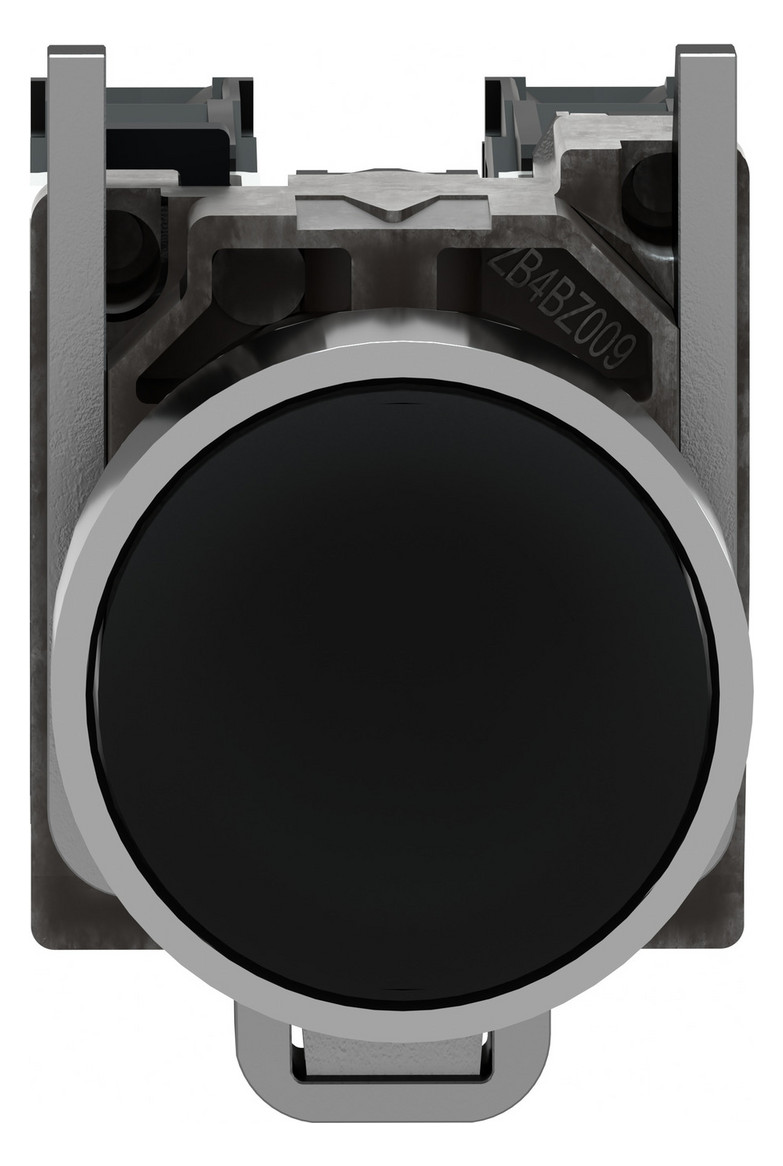 Drucktaster 1f sw rnd Ø22,5mm 1S 1Ö IP66 fl Tastend