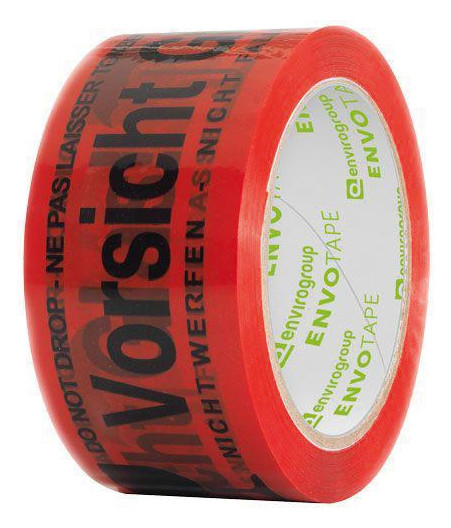 Warnklebeband Vorsicht Glas mehrsprachig - 50mm x 66m