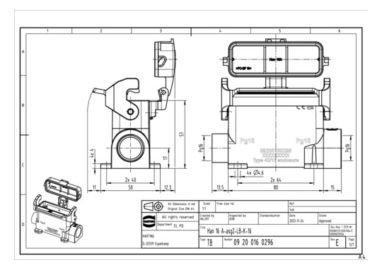 HART Sockelgehäuse           09200160296 