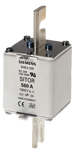 Siemens 3NE80211, 3NE8021-1, Sitor-Sicherungseinsatz Betriebsklasse aR,  Baugröße 00, AC690V, 85A, 35mm²