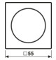 Abdeckung Symbol Dimmer AS/A aws glz