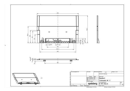 SPELS Trennwand hoch 79791001      AK TW 