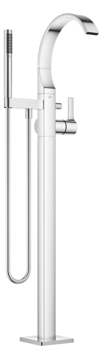 Dornbracht Wannen-Einhand-Armatur CYO freistehend, mit Standrohr, Schlauchbrausegarnitur, chrom