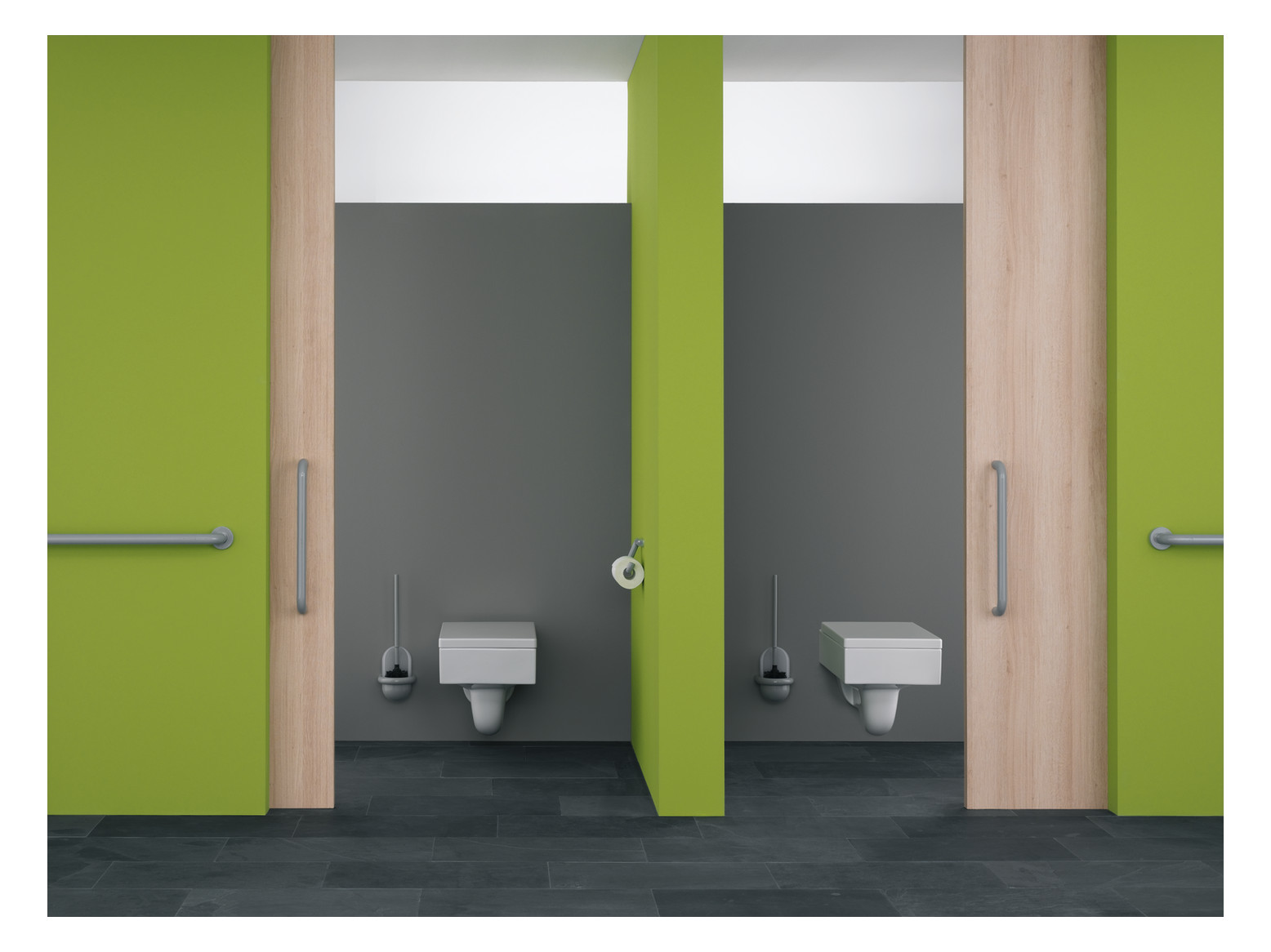 HEWI Badetuchhalter 477 Maßanfertigung, lichtgrau, Stahleinlage