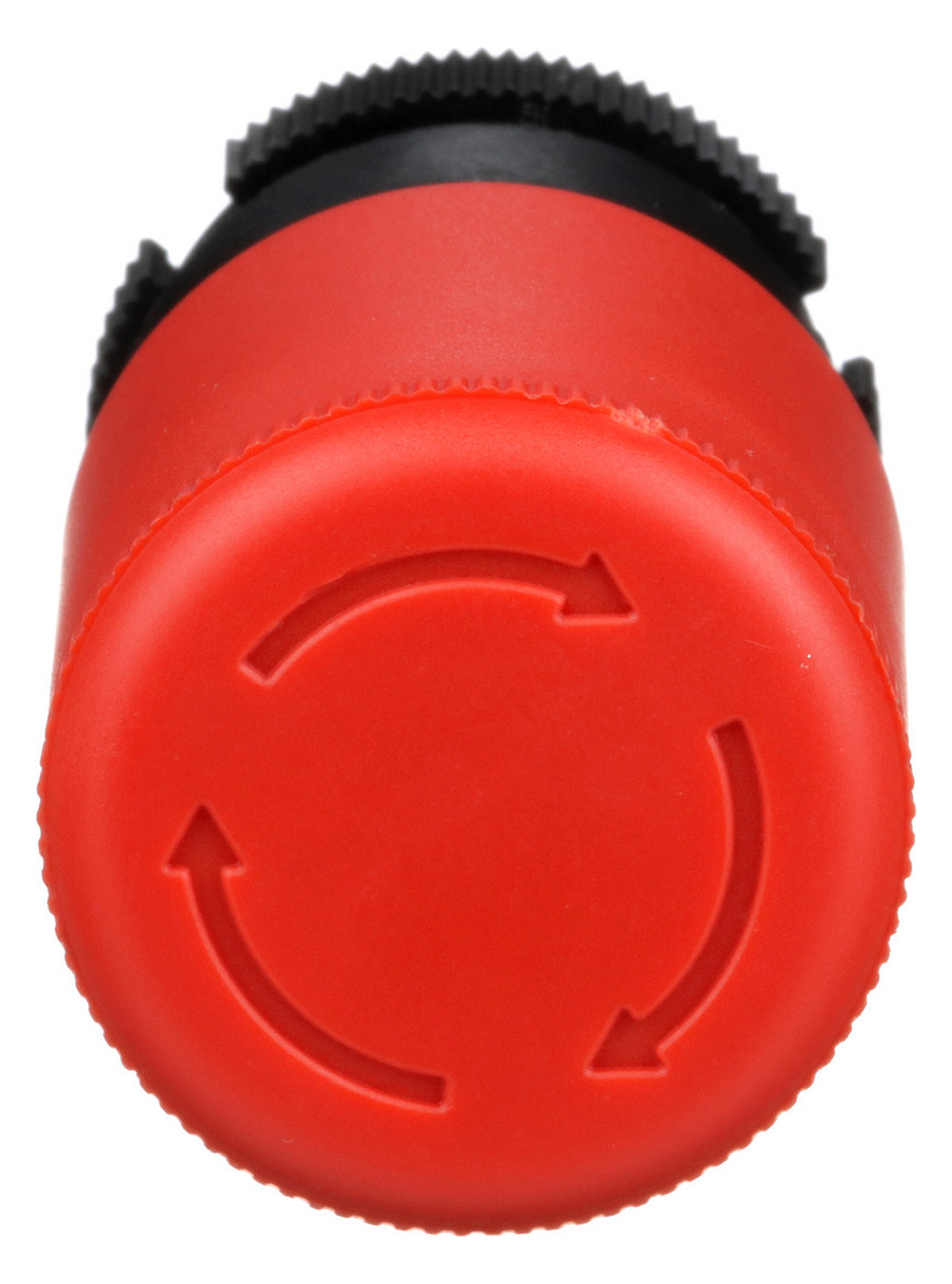 Frontelement für Not-Aus Ø22,5mm rt rnd IP66 fl Schaltfunktion verrastend Dreh