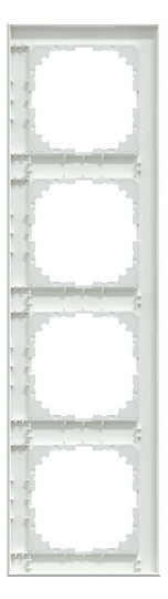 Rahmen 4f akws glz M-Pure Kst f.GEB-K aktivweiß Unterputzmontage Thermopl